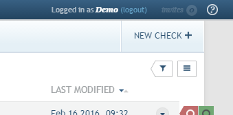 Circonus New Check button